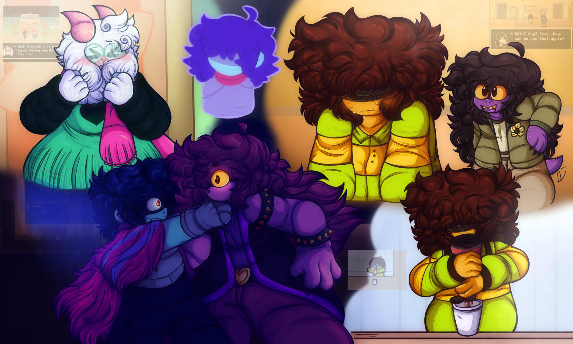 "DT scene redraws &amp; shading/painting study"