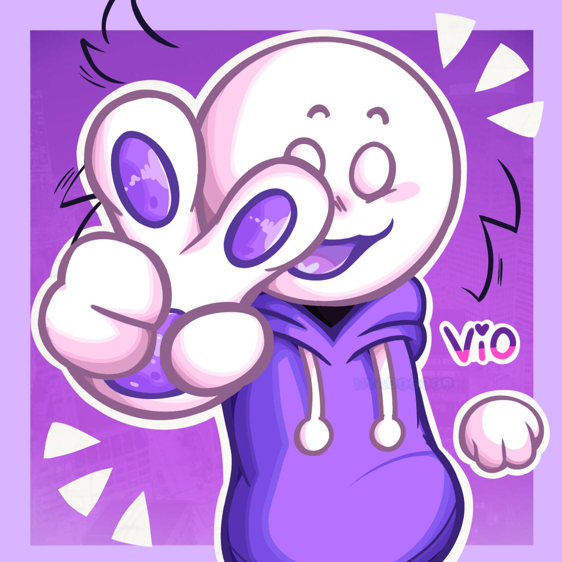 "Artfight attack for: Violettia. I still LOVE the shading and lines stuff for this one. Anotha drawing contributing to finding out what shading/line style I like"