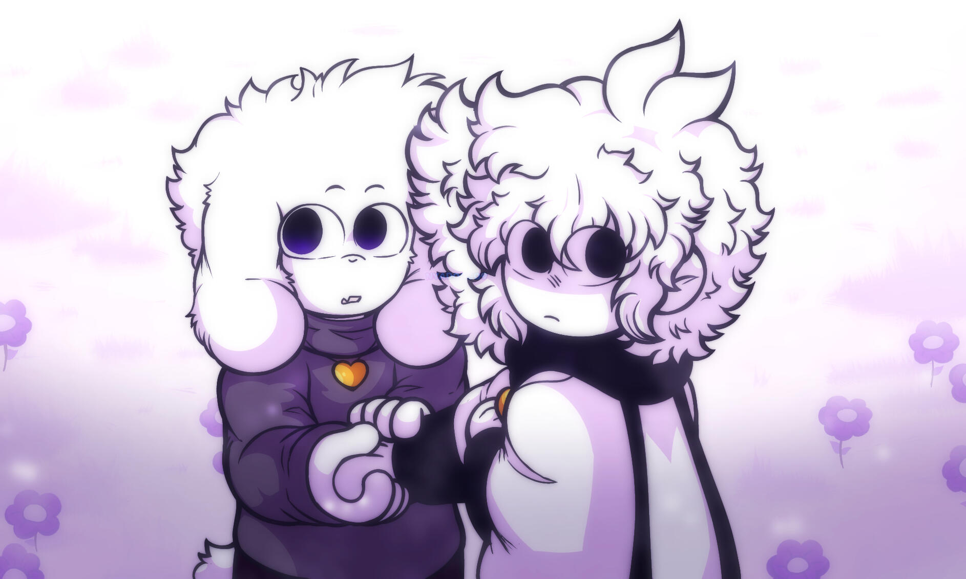 "Underverse redraw, I adored this episode a lot!" (Characters in Art Credits: "Jael Peñaloza & Jakei")